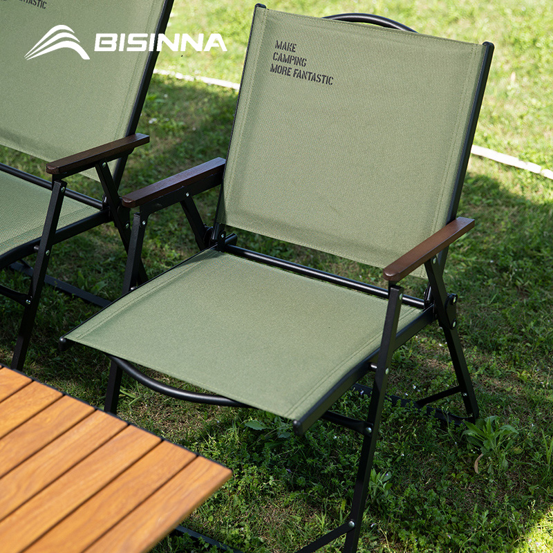 Outdoor Furniture Aluminum - BISINNA Sedia da campeggio pieghevole per