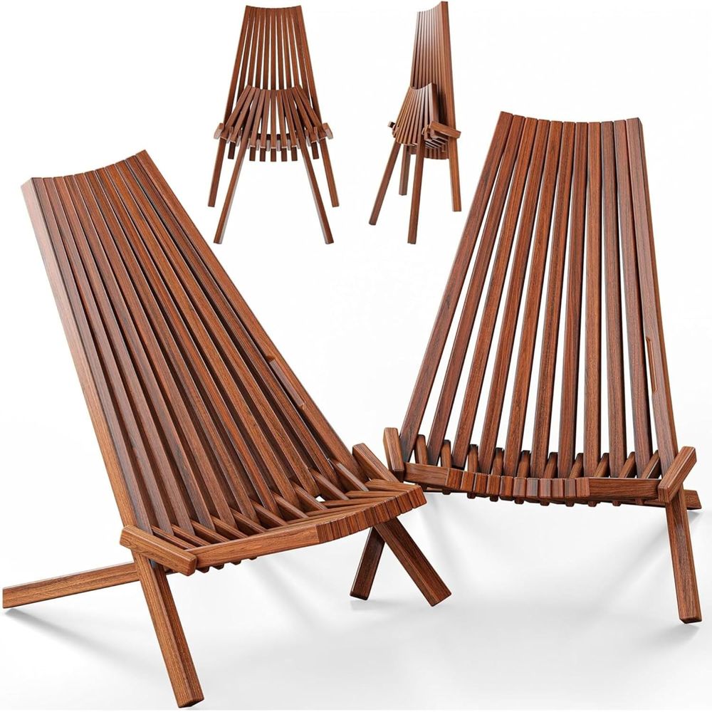 Outdoor Furniture Plans - Set di 2 sedie pieghevoli in