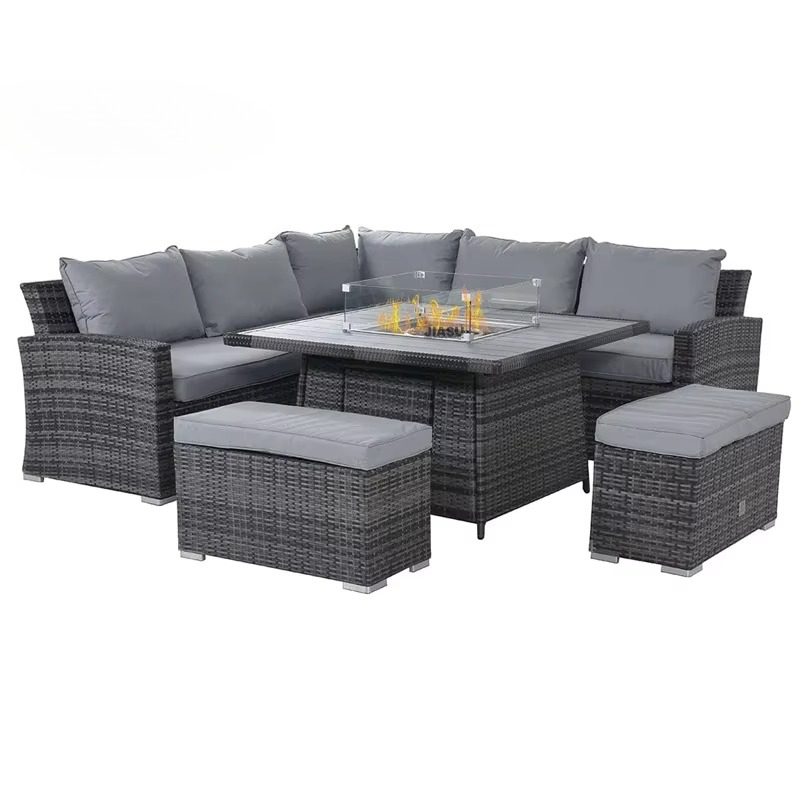 Outdoor Furniture Polywood - Set Divano da Esterno Moderno di