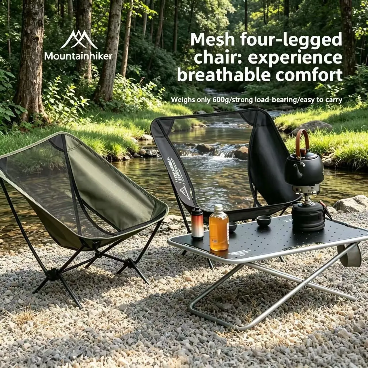Outdoor Furniture Aluminum - Sedia Moon, ideale per campeggio all’aperto,