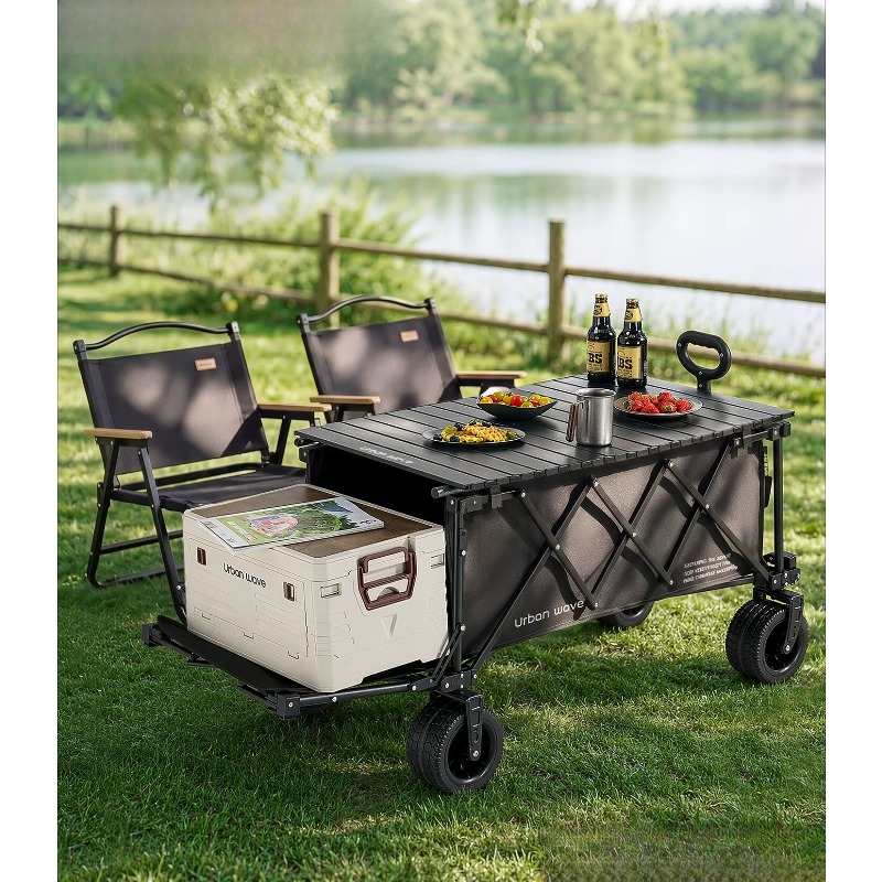 Outdoor Furniture Metal - Carrello da campeggio pieghevole, ideale per