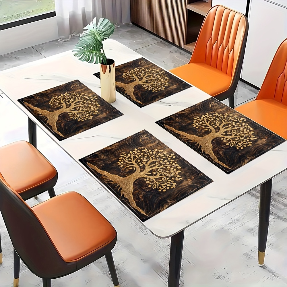 Outdoor Furniture Dining - Set di tovagliette rettangolari vintage con