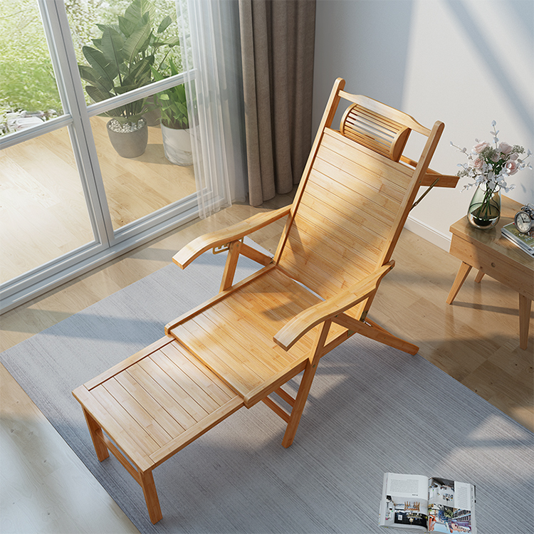 Outdoor Furniture Design - Poltrona lounge pieghevole in bambù dal