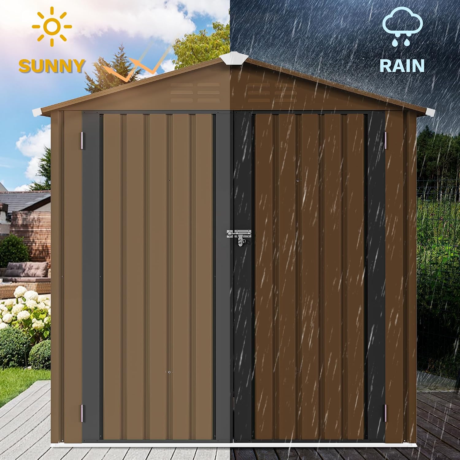 Casetta da Giardino in Metallo - Outdoor Furniture Metal recensione e prezzo