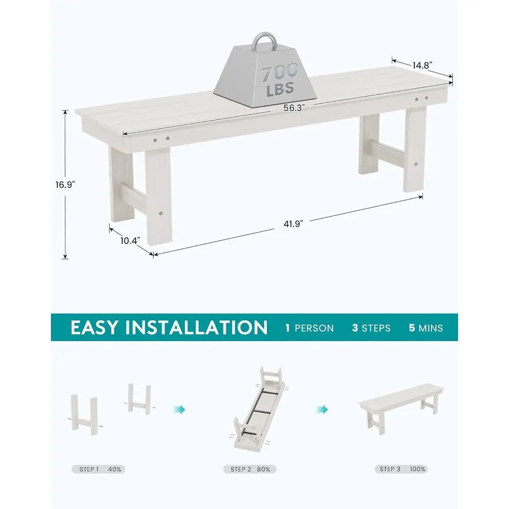 Panca da esterno in HDPE resis - Outdoor Furniture Polywood recensione e prezzo
